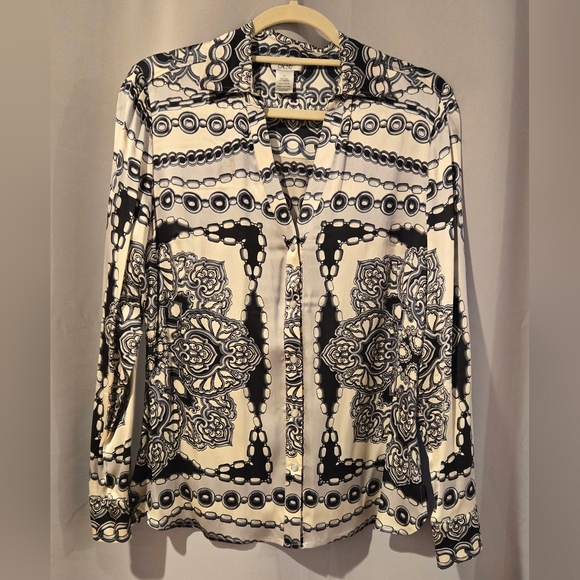 Vintage Cache Silk Shirt - Picture 2 of 5